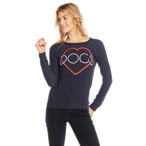 Chaser Charity Dogs Long Sleeve Top Size Large